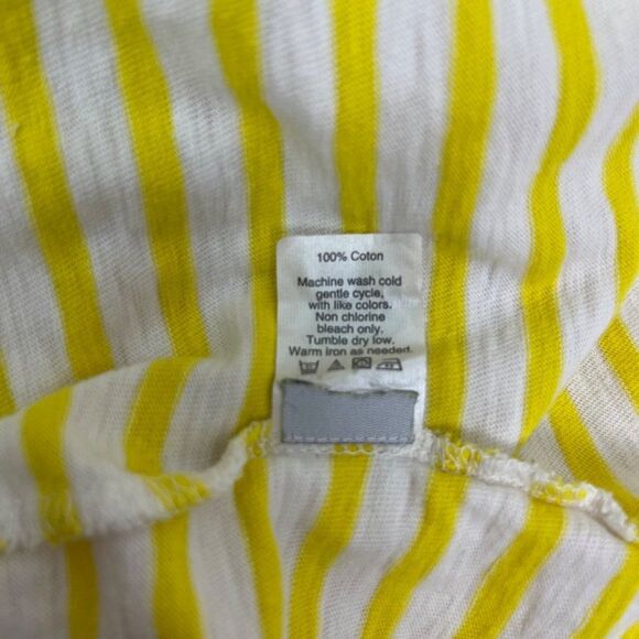 J. Crew Painter Zip Tee in Sunny Yellow Stripe - Picture 9 of 10